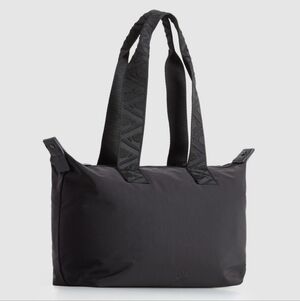 AYA Gia Nylon Shoulder Bag Tote Removable Crossbody Black S/M NWOT